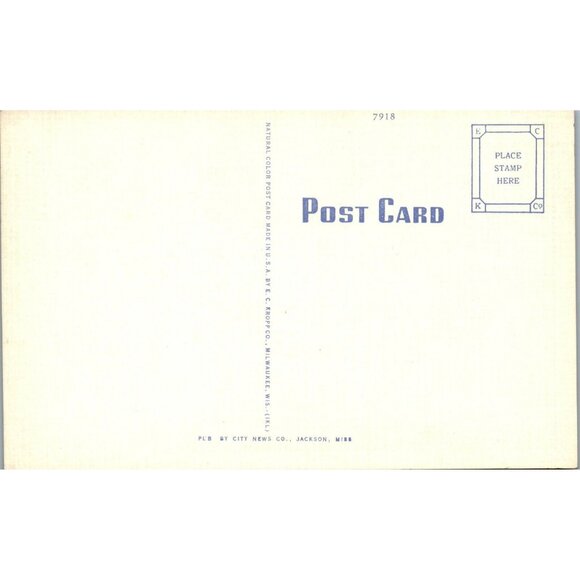 Postcard,Panoramic View of Jackson, MS, 1930s, Vintage, (PC105) - Picture 2 of 2